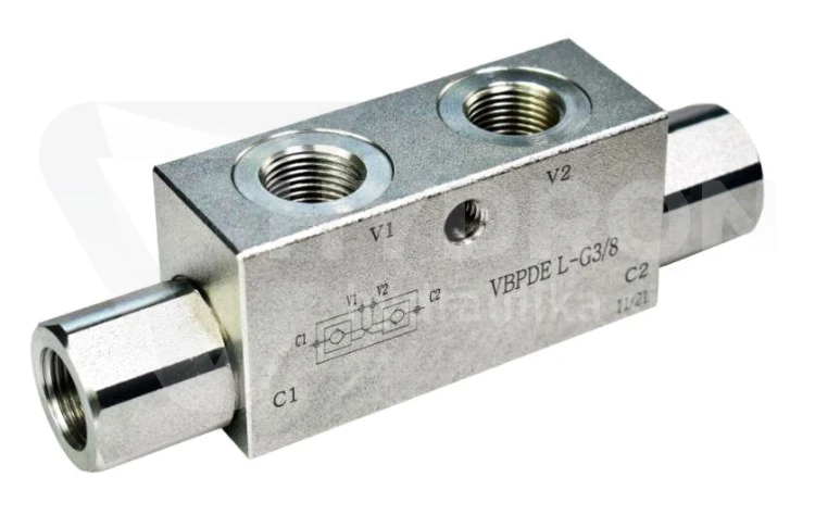 Zawór VBPDE zwrotny bliźniaczy sterowany 3/8"