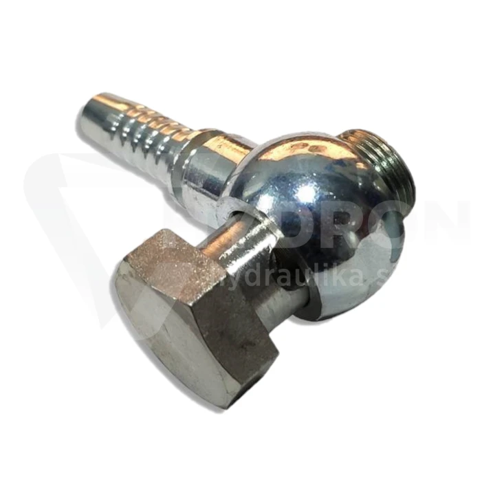 Końcówka oczkowa P01 DN08 D18 H18 + Śruba