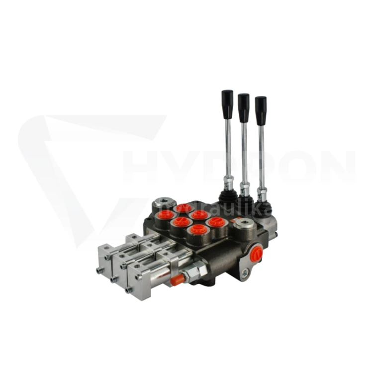 Rozdzielacz hydrauliczny 3 sekcyjny 80L sterowany pneumatycznie ( pneumatyczny )