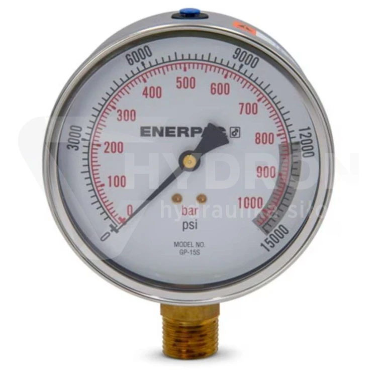 Manometr dolny GP15S 1000bar 1/2" suchy Enerpac