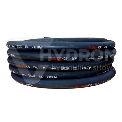 Przejdź do produktu Premium Wąż hydrauliczny DN25 2SN (1') 165 bar