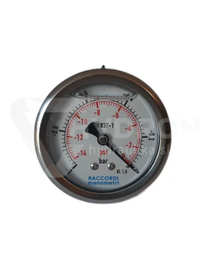 Wakuometr tylny (-1 do 0 BAR) gwint 1/4"