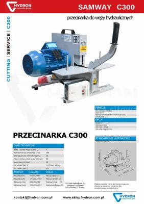 Przecinarka do węży hydraulicznych C300 SAMWAY