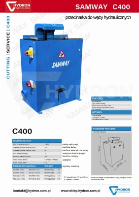 Przecinarka do węży hydraulicznych C400 2" SAMWAY