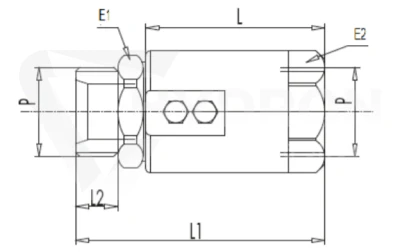 Złącze obrotowe hydrauliczne proste 3/4"