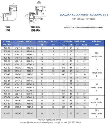Przejdź do produktu Kolanko BB 90° M18/M22X 15L (długie M18)