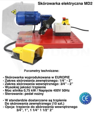 Przejdź do produktu Skórowarka do węży hydraulicznych MD2 HYDROLOK