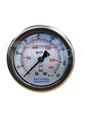 Manometr tylny 160 bar MG3-63 gwint 1/4"