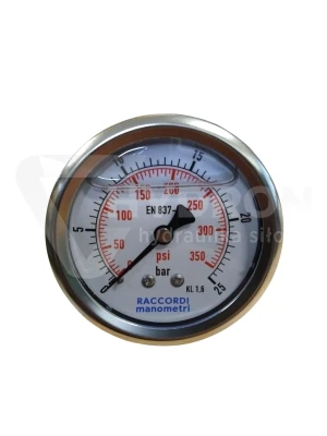 Manometr tylny 25 bar MG3-63 gwint 1/4"