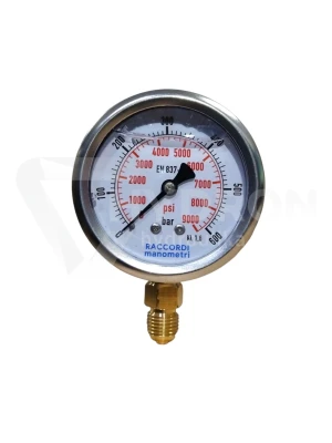 Manometr dolny radialny MG1-63 600 bar gwint 1/4"