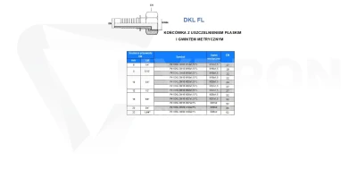 Końcówka DKL-FL DN08 M16x1,5