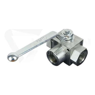 Zawór kulowy trójdrożny BK3 BSP 3/4" (gwinty wew.)