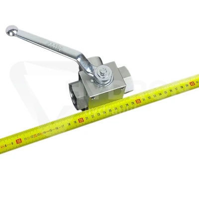Zawór kulowy trójdrożny BK3 BSP 3/4" (gwinty wew.)