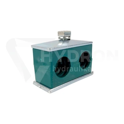 Uchwyt podwójny do rur hydraulicznych 18mm