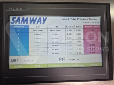 Stół testujący do węży SAMWAY T440 440MPA