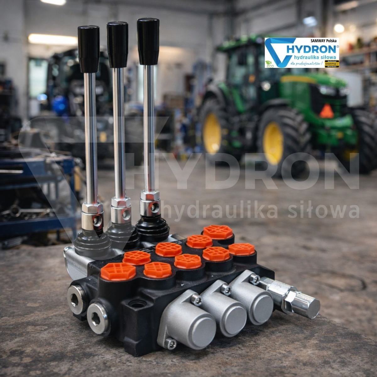Rozdzielacz hydrauliczny 80L 3 trzysekcyjny