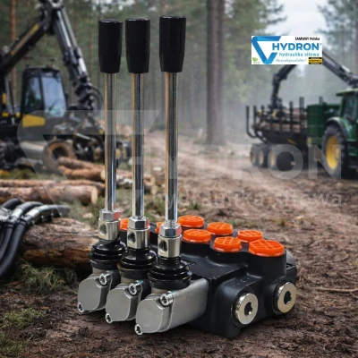 Rozdzielacz hydrauliczny 80L 3 trzysekcyjny