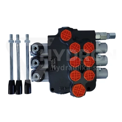 Rozdzielacz hydrauliczny 80L 3 trzysekcyjny