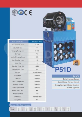 Zakuwarka do węży P51D 3"4SP sterowanie cyfrowe