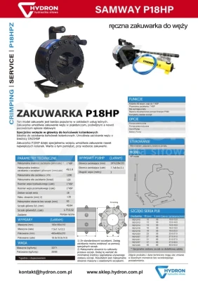 Zakuwarka ręczna P18HP 1"4SP duża głowica SAMWAY