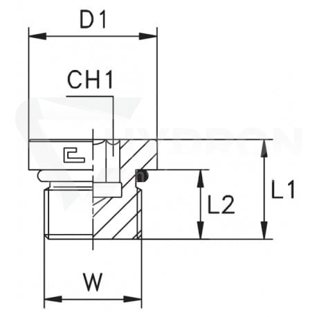 Korek gwintowany pod imbus UNF AGJ 9/16" JIC