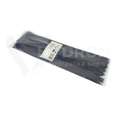 Taśma opaska kablowa UV 3,6x300mm - 100szt czarne