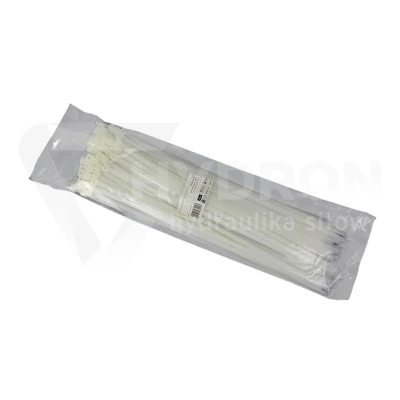 Taśma opaska kablowa 8,5x550mm - 100szt białe