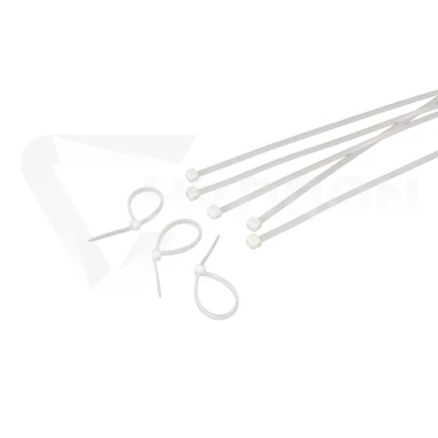 Taśma opaska kablowa 7,6x350mm - 100szt białe