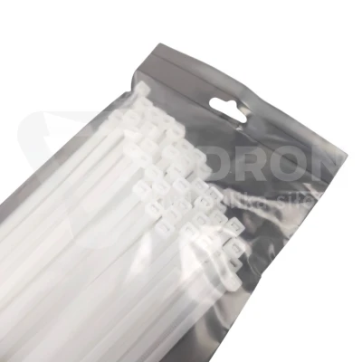 Taśma opaska kablowa 4,8x350mm - 100szt białe