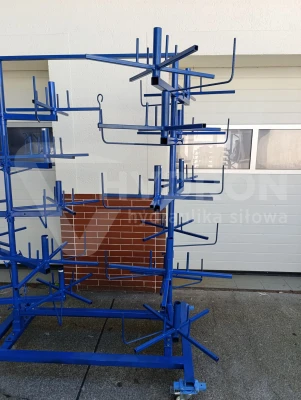 Stojak / regał 20 półkowy na węże hydrauliczne