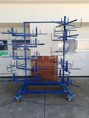 Stojak / regał 20 półkowy na węże hydrauliczne