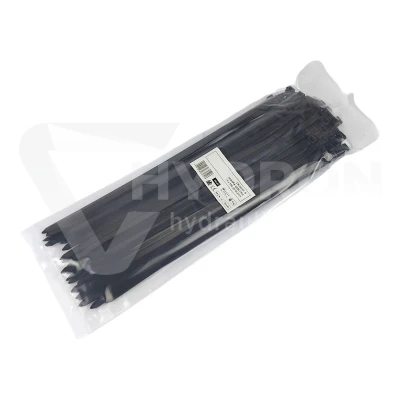 Taśma opaska kablowa UV 7,6x350mm - 100szt czarne