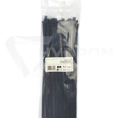 Taśma opaska kablowa UV 4,8x350mm - 100szt czarne
