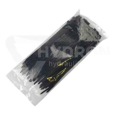 Taśma opaska kablowa UV 4,8x200mm - 100szt czarne