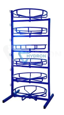 Przejdź do produktu Stojak / regał 7 półkowy na węże hydrauliczne