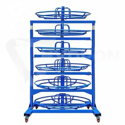 Przejdź do produktu Stojak / regał 6 półkowy na węże hydrauliczne