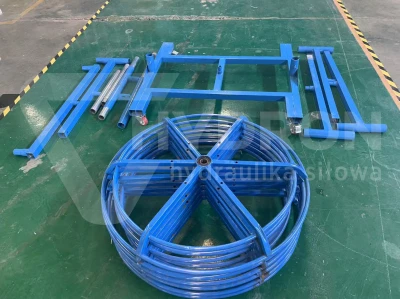 Stojak / regał 6 półkowy na węże hydrauliczne