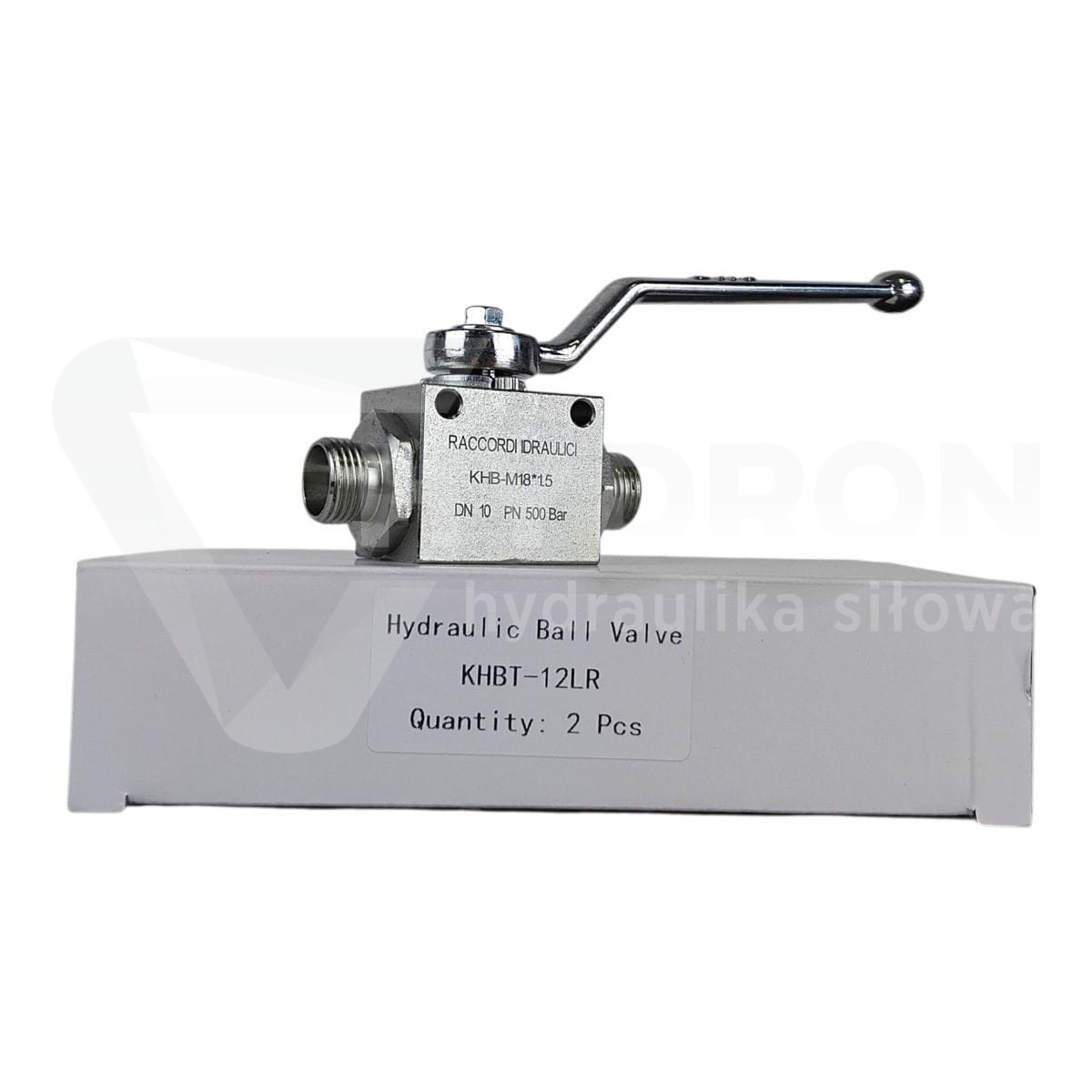 Zawór kulowy dwudrożny BKH M18X1,5" 500bar 12L GZ