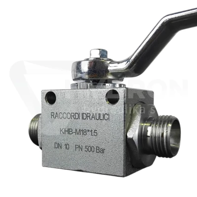 Zawór kulowy dwudrożny BKH M18X1,5" 500bar 12L GZ