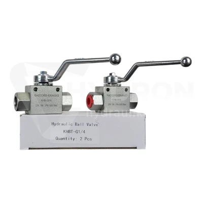 Zawór kulowy dwudrożny BKH BSP DN06 1/4" 500bar