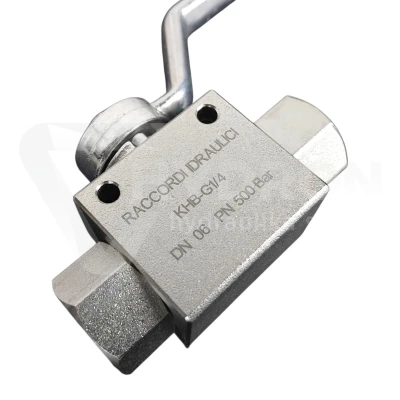 Zawór kulowy dwudrożny BKH BSP DN06 1/4" 500bar
