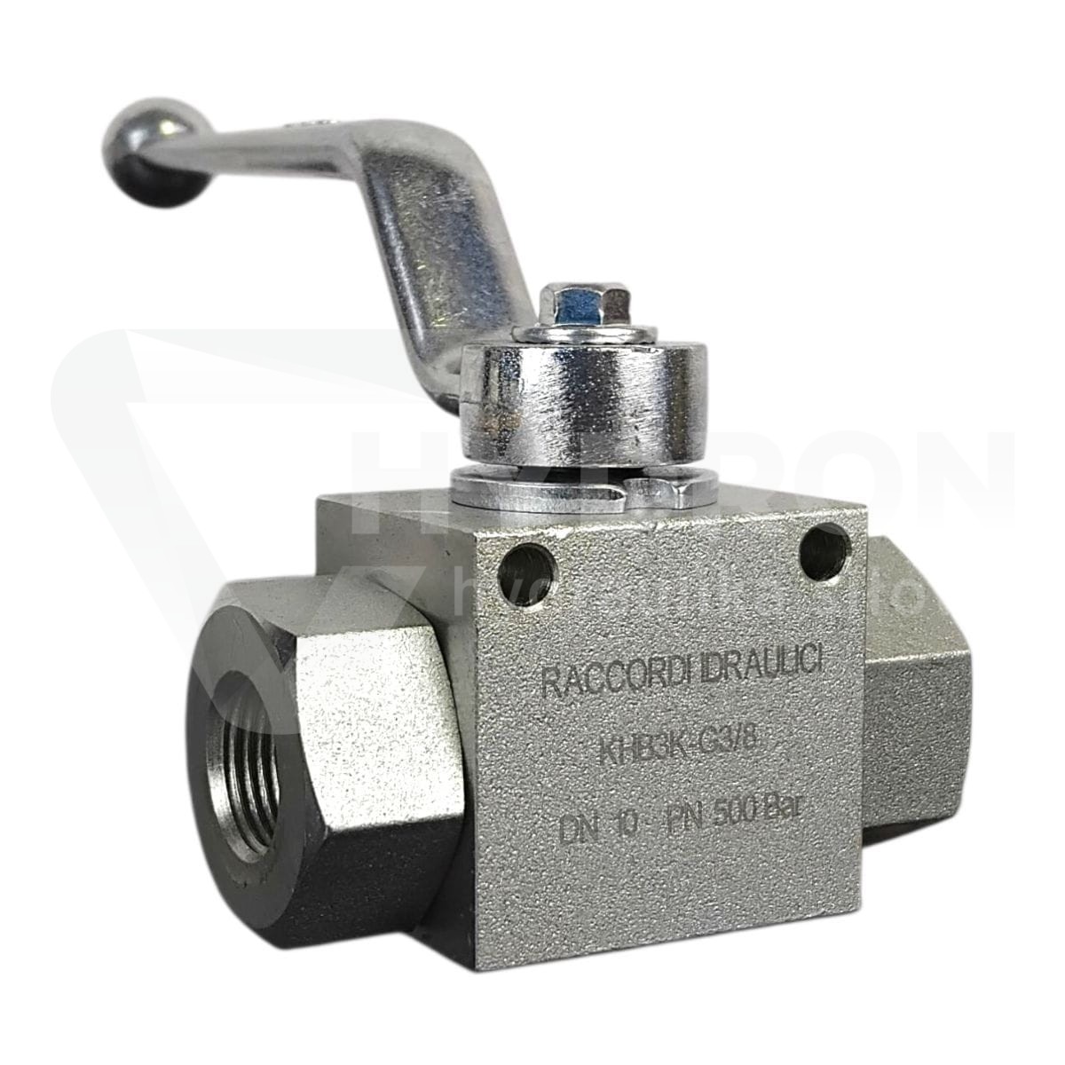 Zawór kulowy trójdrożny BK3 BSP 3/8" (gwinty wew.)