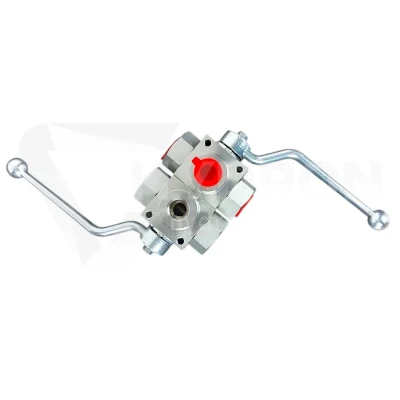 Zawór kulowy trójdrożny BK3 BSP 3/8" (gwinty wew.)