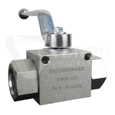 Zawór kulowy trójdrożny BK3 BSP 1/2" (gwinty wew.)