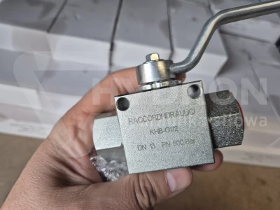 Zawór kulowy dwudrożny BKH BSP DN13 1/2" 500bar
