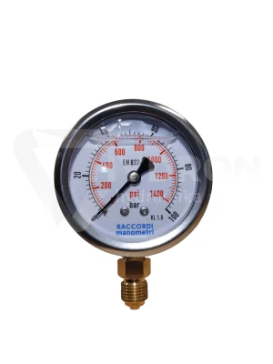 Manometr dolny radialny MG1-63 100 bar gwint 1/4"