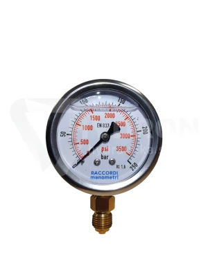 Manometr dolny radialny MG1-63 250 bar gwint 1/4"