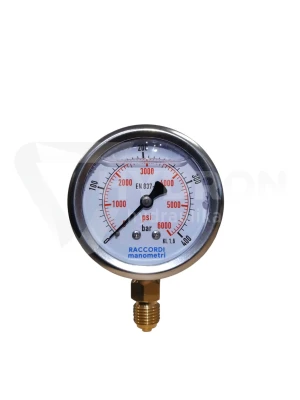 Manometr dolny radialny MG1-63 400 bar gwint 1/4"