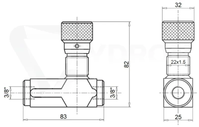 Zawór zwrotno dławiący VRFU/STU BSP 3/8"