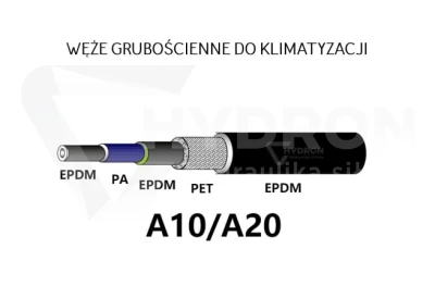 Wąż do klimatyzacji grubościenny DN08 G6